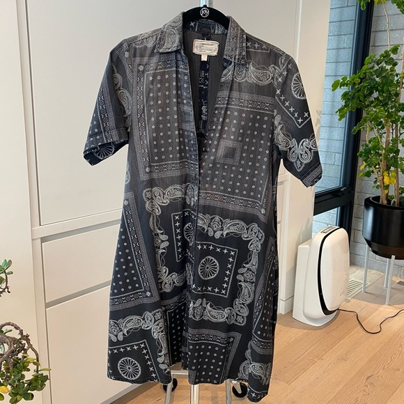 Current/Elliott Multi Pattern Button Down Dress - Picture 2 of 4
